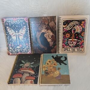 Colorful Spiral Notebooks Set